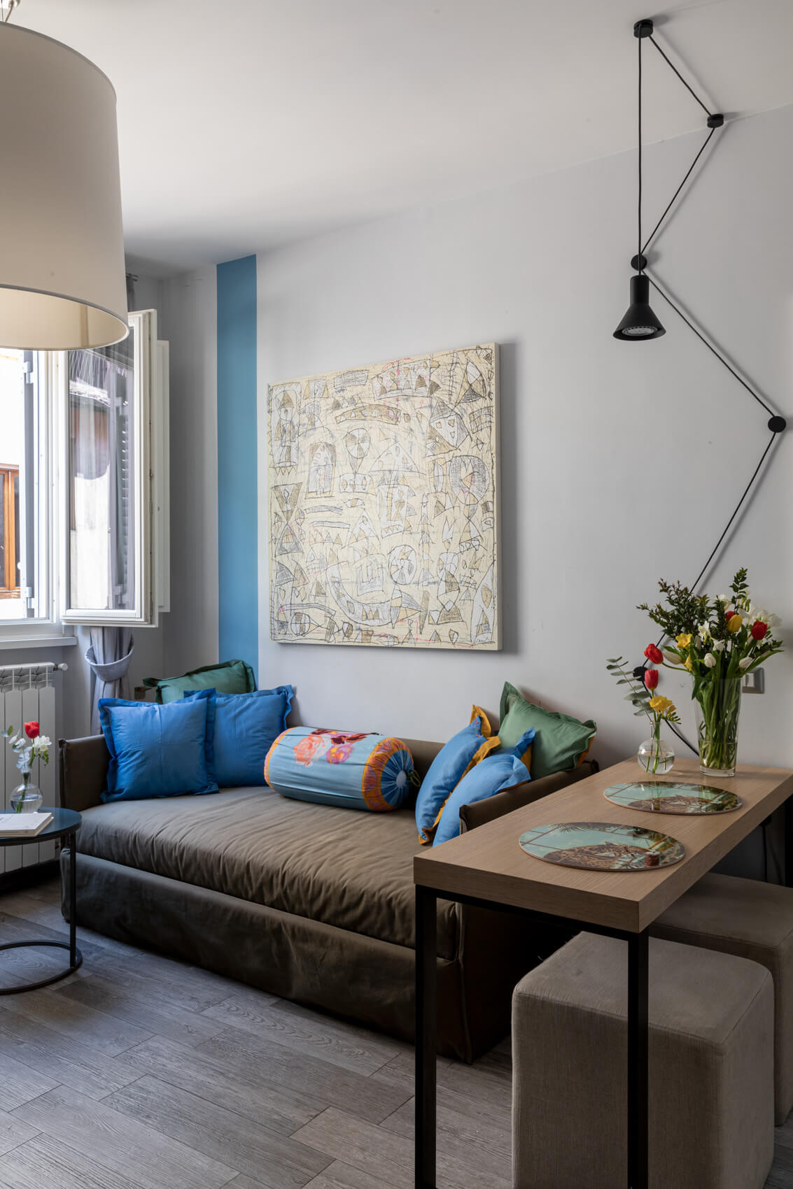 Appartamento turistico a Roma centro: salotto con divano letto