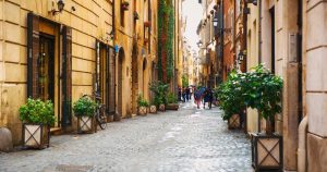 Via dei Coronari dans le centre historique de Rome